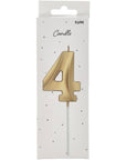 Candle Glamour Vibes Metallic Gold Number 3 - 1 Pc- (7cm)
