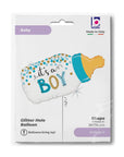 Confetti Baby Bottle Boy- 29 Inches (Helium)