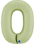 Number 0 Satin Olive Green (Helium)