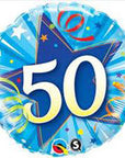 50 Shinning Star Blue Balloon