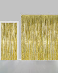 Premium Party Curtain Foil Flame Retardant Gold 8ft*3ft - 1 Pc