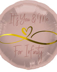 Round Infinity Love (Helium) - 18 Inches