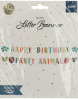 Paper Letter Banner Set Zoo Party- 4.5 Feet
