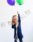 Paper Flag Banner Zoo Party- 18 Feet