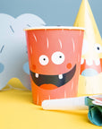Paper Cups Monster Bash 250ml- 8 Pc
