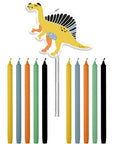 Candle Dino Roars- 10 Pc
