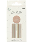 Premium Candles Crème Rose- 11 Pc-9.5cm