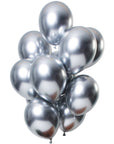 Let It Shine Silver 12pc Latex Balloon (Helium/Air Filled) - 11 Inches