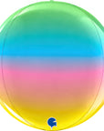 Globe Rainbow Balloons (Air-filled) - 15 Inches