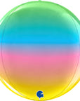 Globe Rainbow Balloons (Air-filled) - 11 Inches