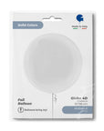 Globe White 4D Balloons (Air-filled) - 15 Inches