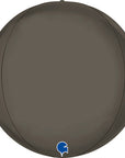 Globe Platinum Grey 4D Balloons (Air-filled) - 15 Inches