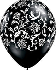 Damask Print Latex Balloon (Helium/Air Filled) - 11 Inches