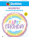 Round Birthday Rainbow Balloon