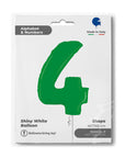 Number 4 Hot Lime Green(Helium)