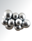 Let It Shine Silver 12pc Latex Balloon (Helium/Air Filled) - 11 Inches