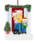 Personalised Ceramic Resin Ornament Christmas door for 3-1 pc