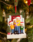 Personalised Ceramic Resin Ornament Christmas door for 4-1 pc