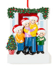 Personalised Ceramic Resin Ornament Christmas door for 4-1 pc