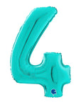 Number 4 Tiffany (Helium) - 26 Inches
