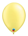 Pearl Lemon Chiffon Latex Balloon (Helium/Air Filled) - 11 Inches