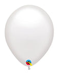 White Latex Balloon (Helium/Air Filled) - 11 Inches