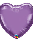 Heart Chrome® Purple (Helium) - 18 Inches