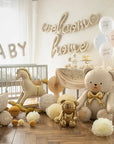 Foil Balloon Bear, 75x84 cm, cream