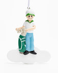 Personalised Ceramic Resin Ornament Men's golf-1 pc