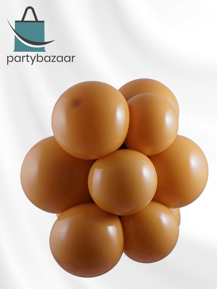 Pastel Mustard Latex Balloon (Helium/Air Filled) - 11 Inches