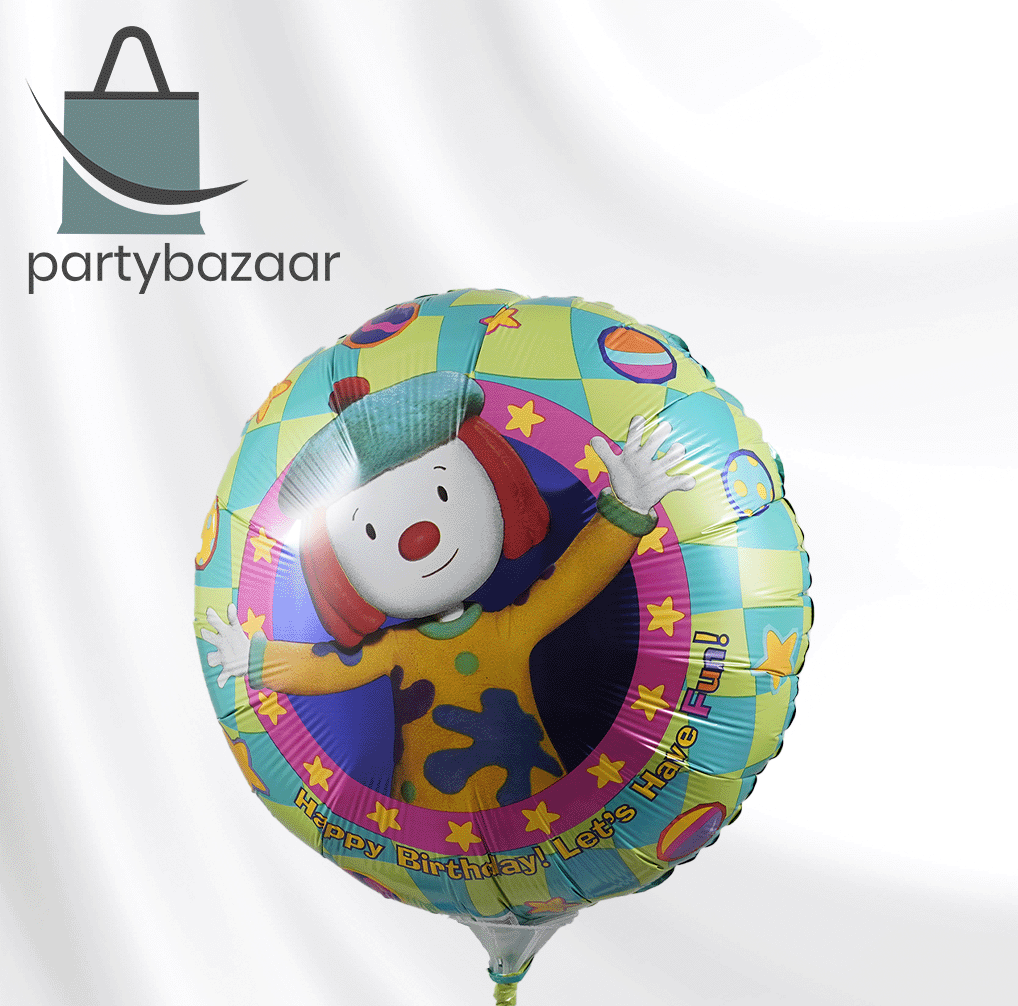 Jo's Circus Happy Birthday Round Balloon