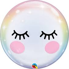 Bubble Unicorn Eye Lash Balloon