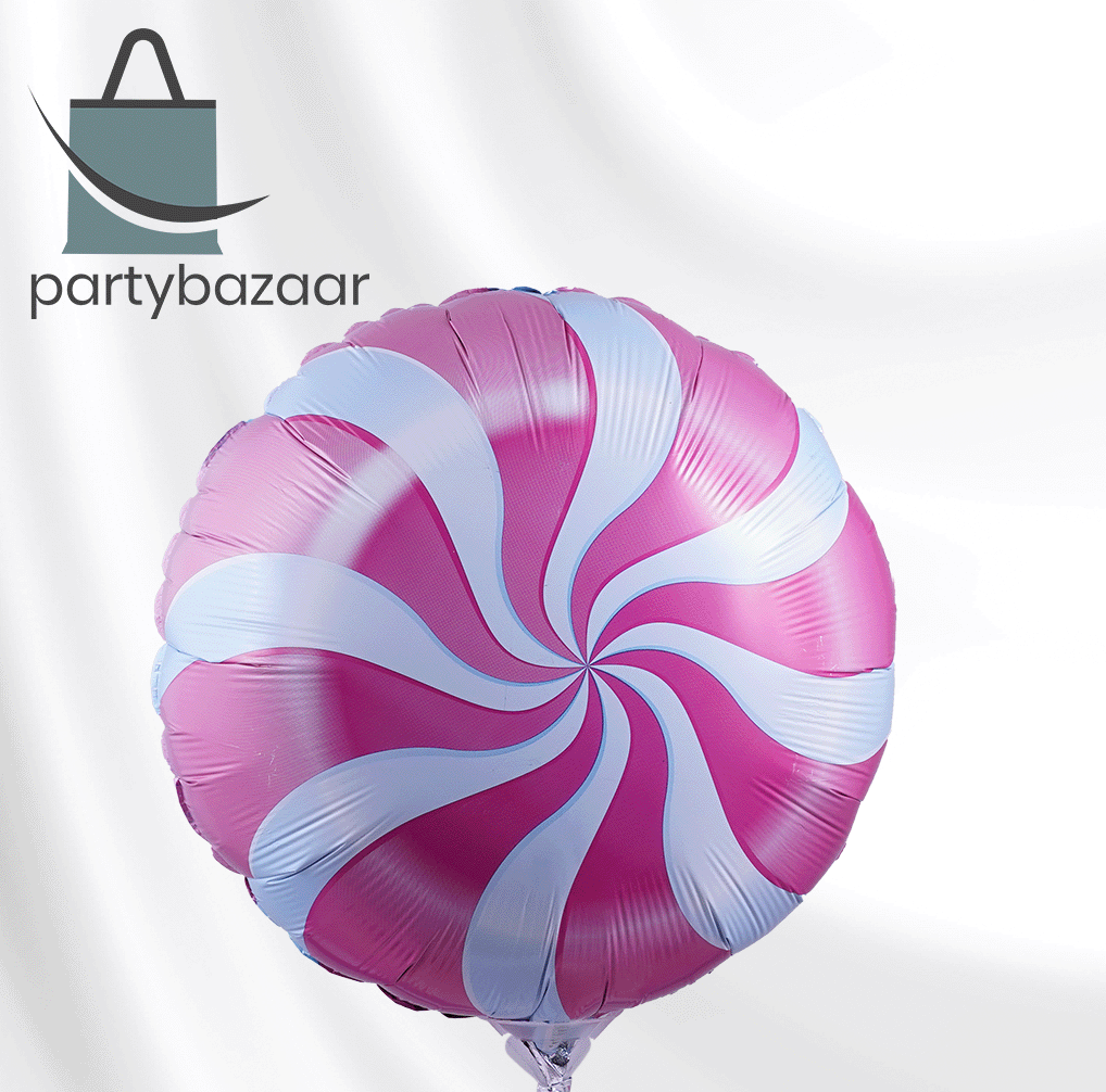 Swirly Pink Round Balloon