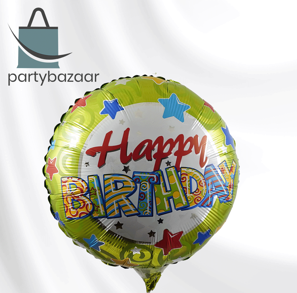 Slime Birthday Round Balloon