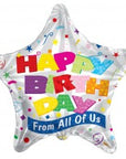 Happy Birthday From All Of Us Star Balloon