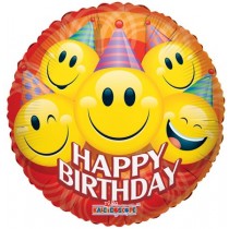 Birthday Party Smile Round Balloon