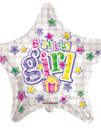 Happy Birthday Girl Star Balloon 