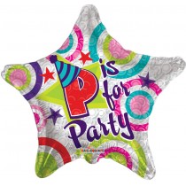 P For Party Star Balloon