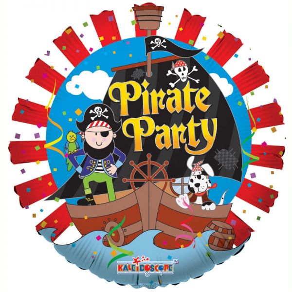 Pirates Party Round Balloon