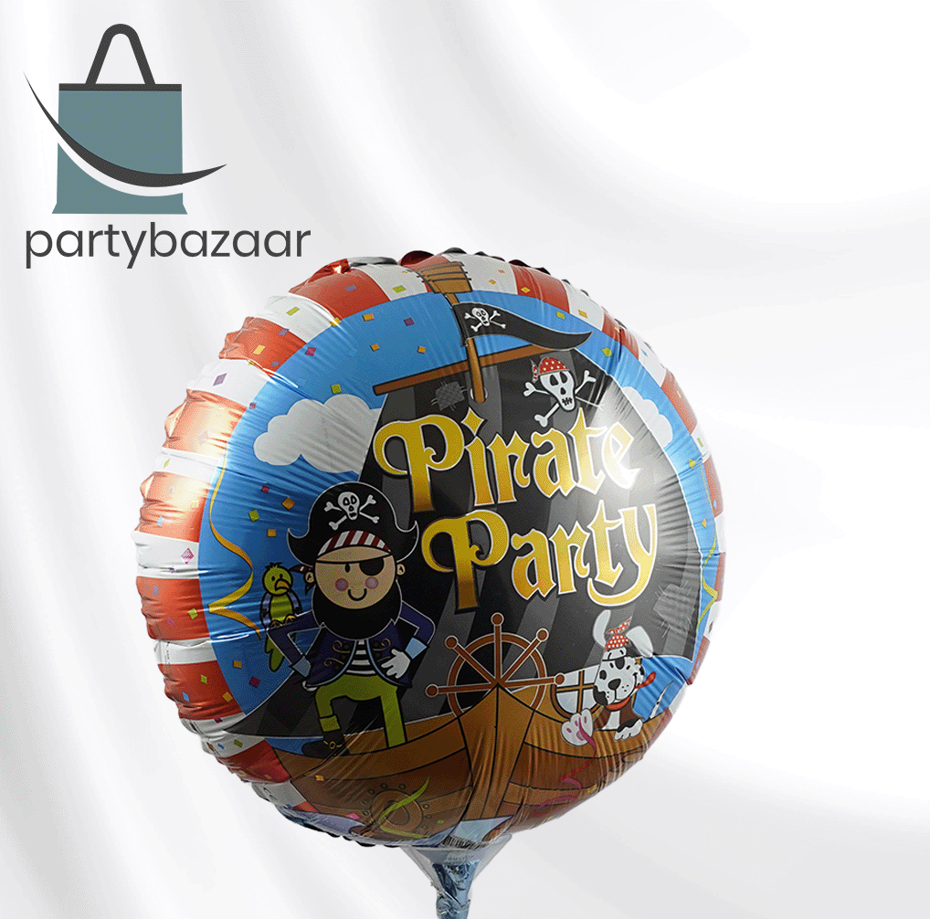 Pirates Party Round Balloon