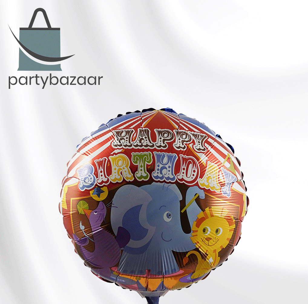 Birthday Circus Round Balloon
