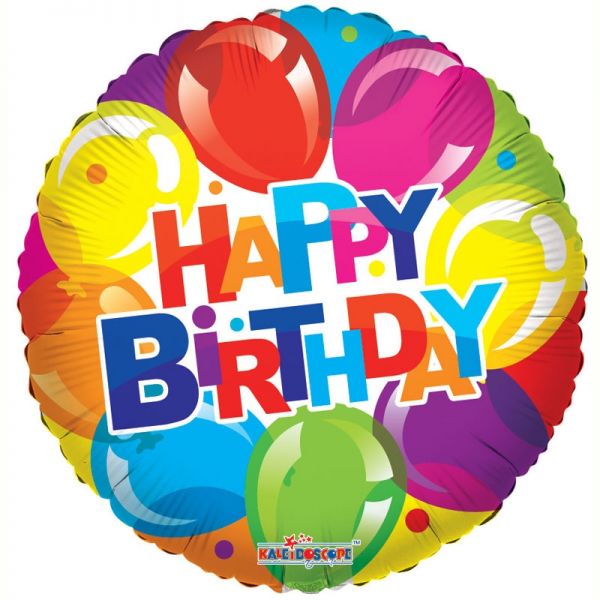 Birthday Multi Colour Round Balloon