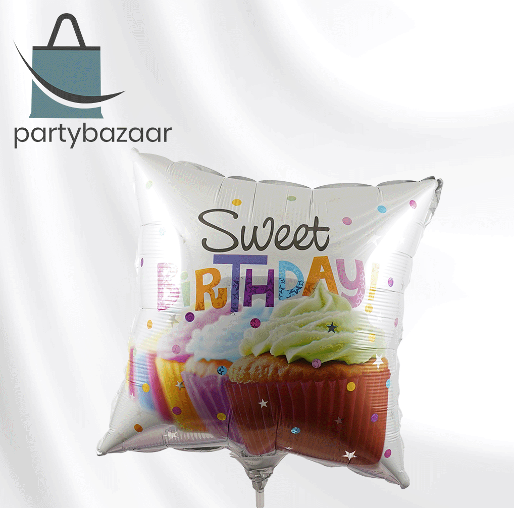 Sweet Birthday Treat Square Balloon