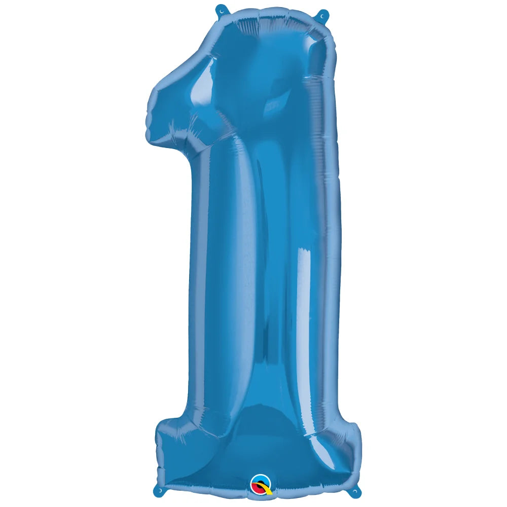 Number 1 Blue Balloon
