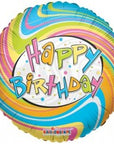 Happy Birthday Funky Round Balloon