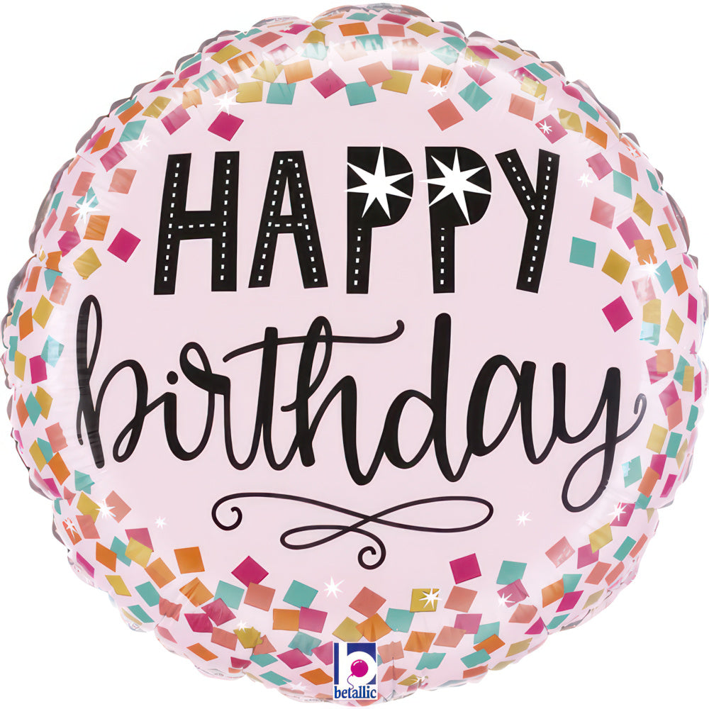 Confetti Birthday Balloon