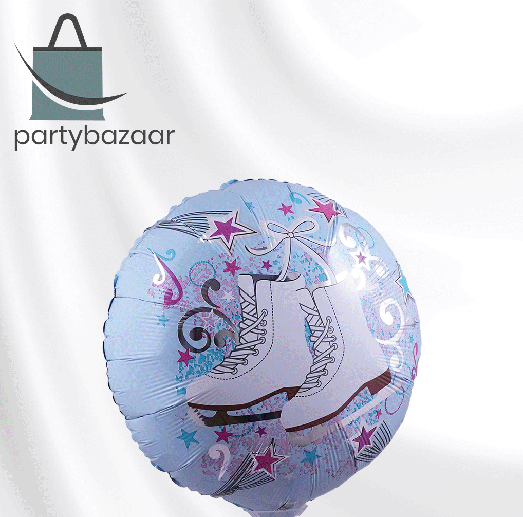 Ice Skate Round Balloon
