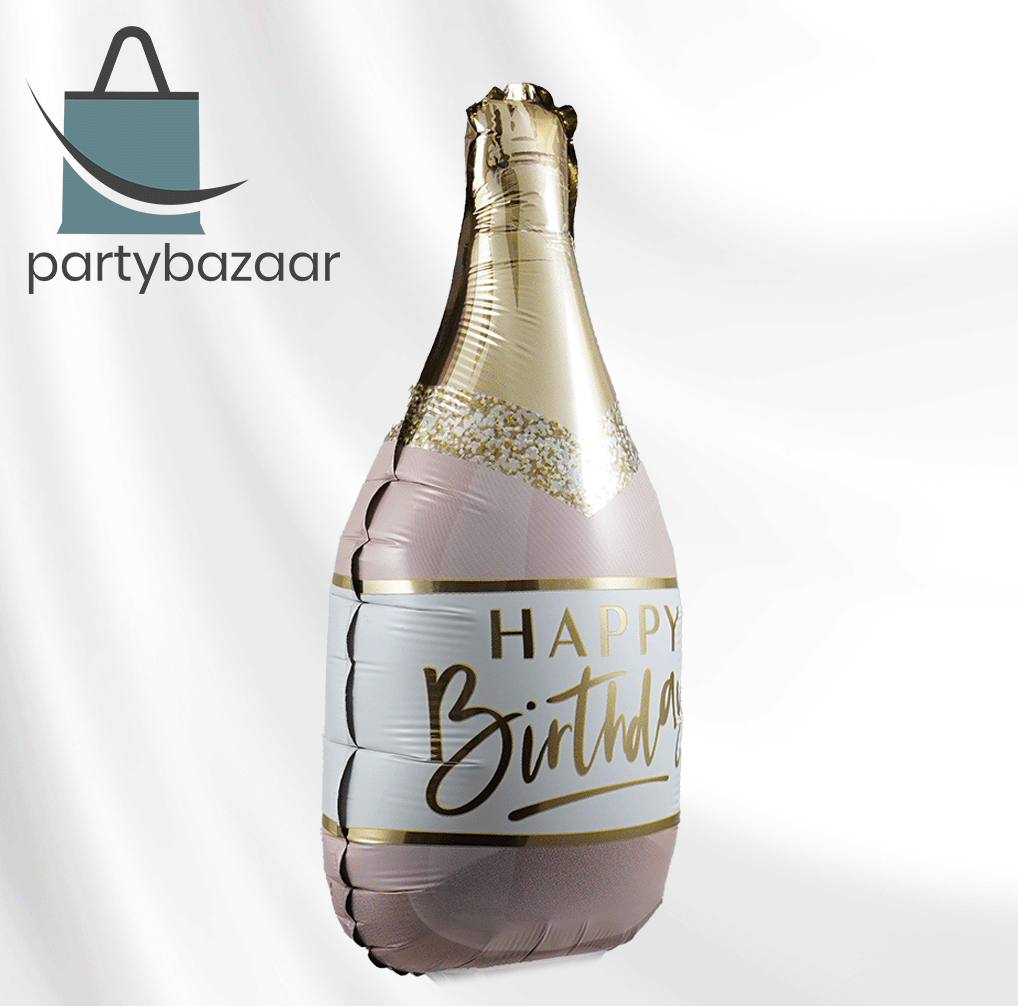 Birthday Pink Bubbly Balloon