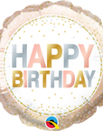 Round Birthday Metallic Dots Balloon