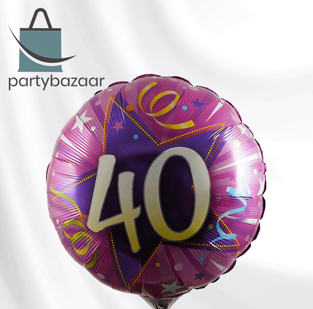 40 Shinning Star Pink Balloon